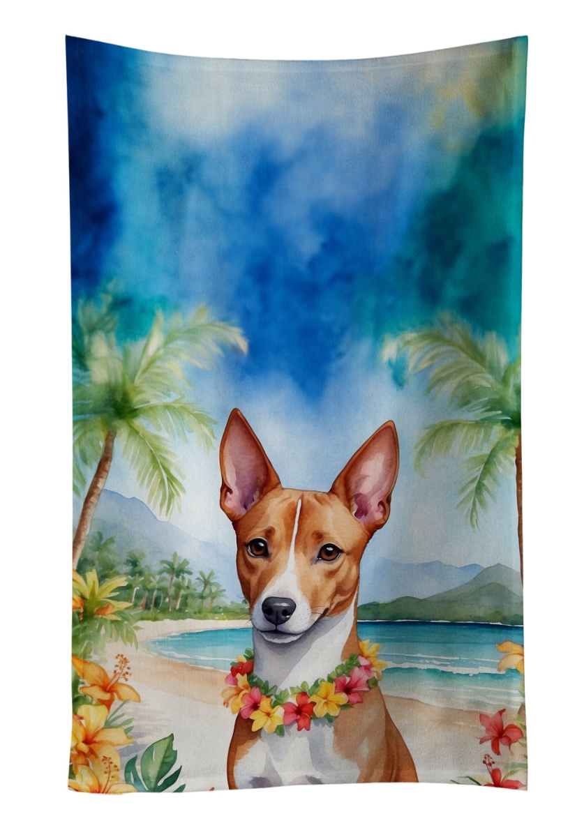 DAC6360KTWL 25 x 15 in. Basenji Luau Kitchen Towel