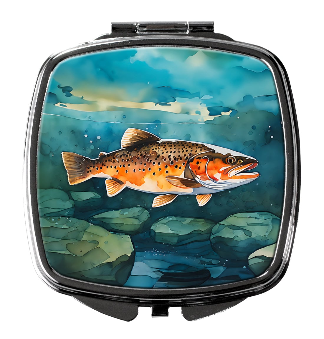 DAC2778SCM 3 x 2.75 in. Brown Trout Compact Mirror