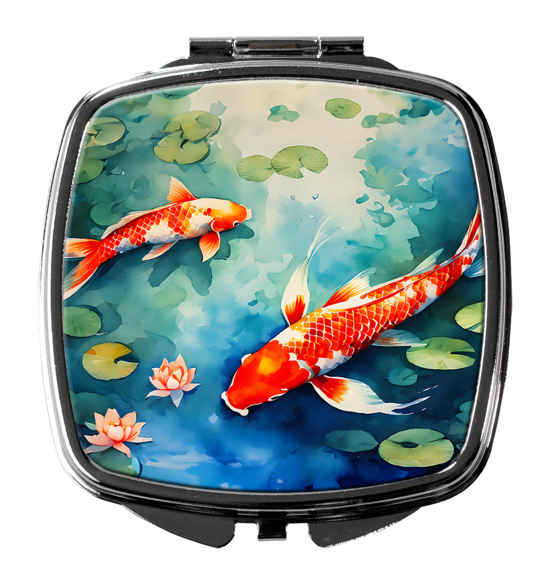 DAC2798SCM 3 x 2.75 in. Koi Fish Compact Mirror