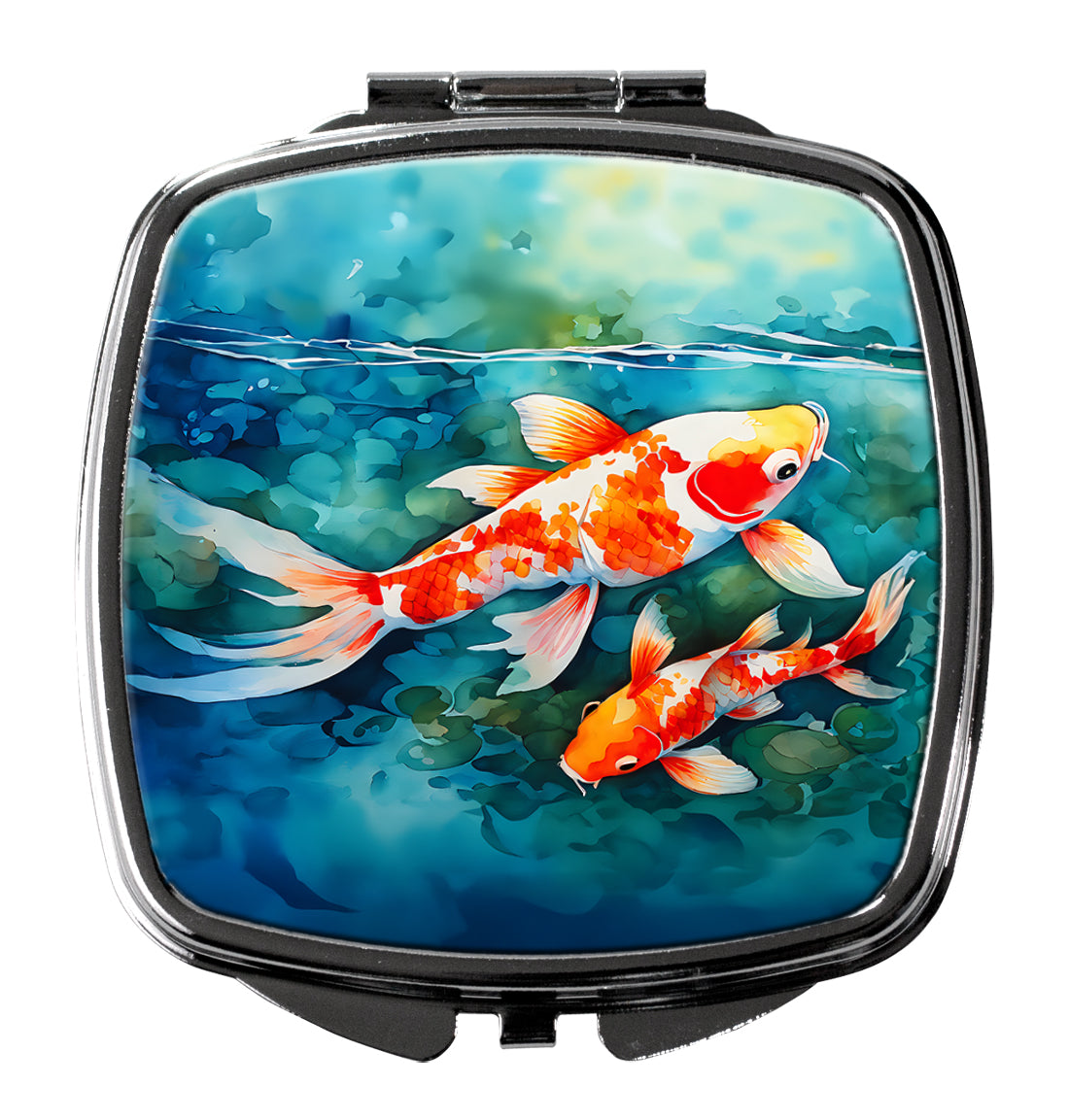 DAC2799SCM 3 x 2.75 in. Koi Fish Compact Mirror
