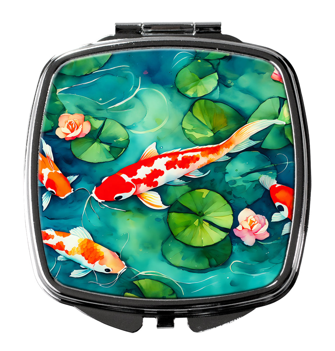 DAC2801SCM 3 x 2.75 in. Koi Fish Compact Mirror