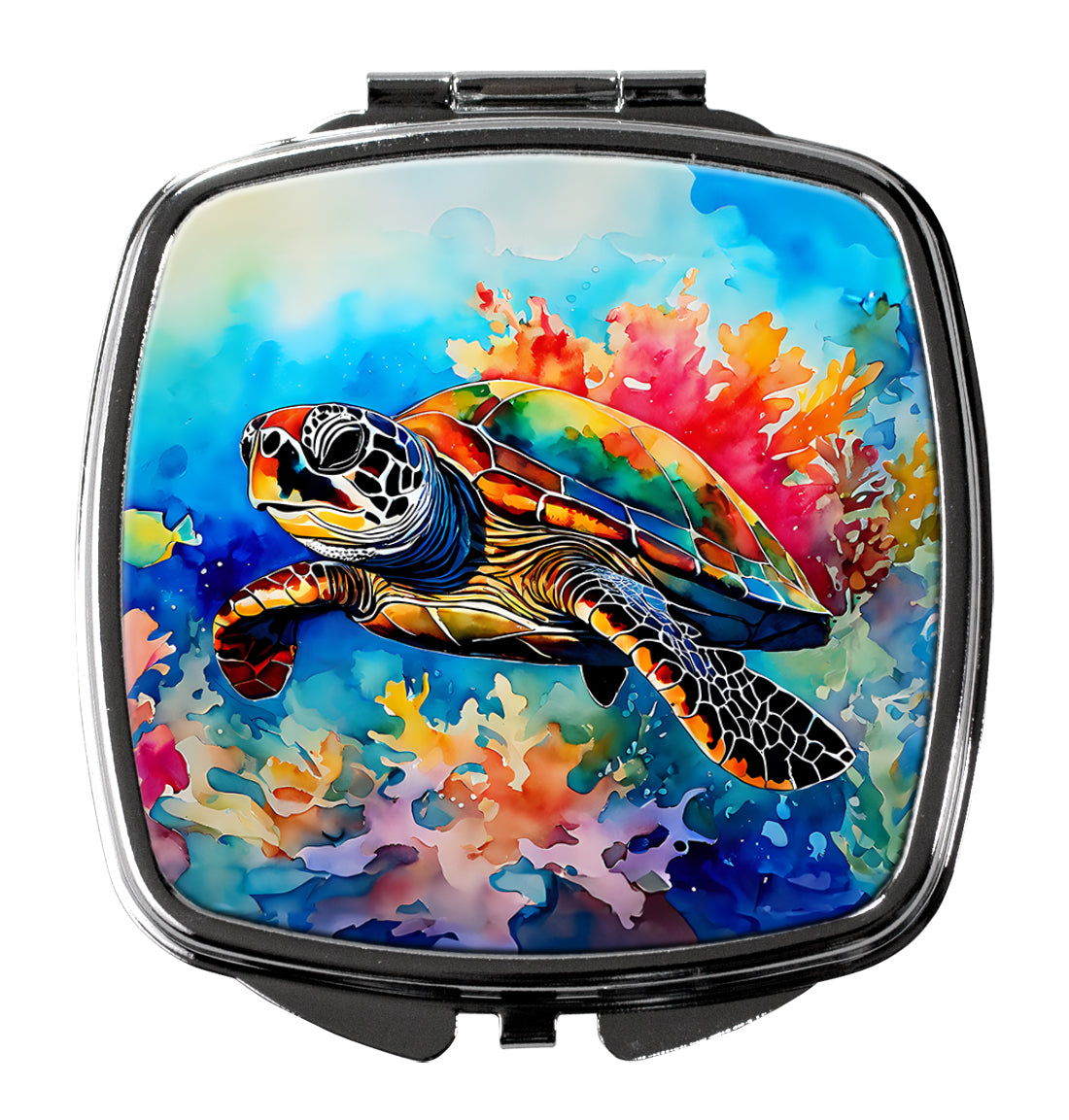 DAC2807SCM 3 x 2.75 in. Loggerhead Sea Turtle Compact Mirror