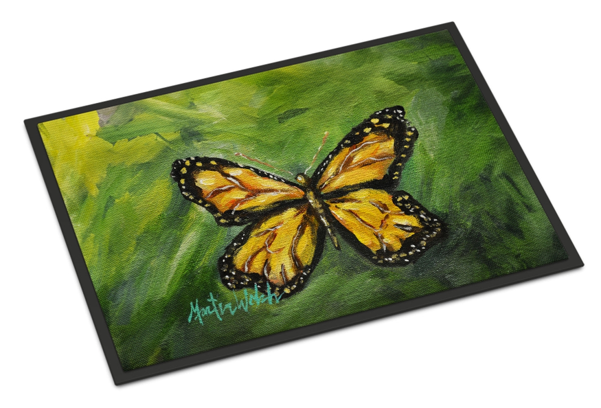 MW2095MAT 18 x 27 in. Monarch Glover Fly Butterfly Doormat