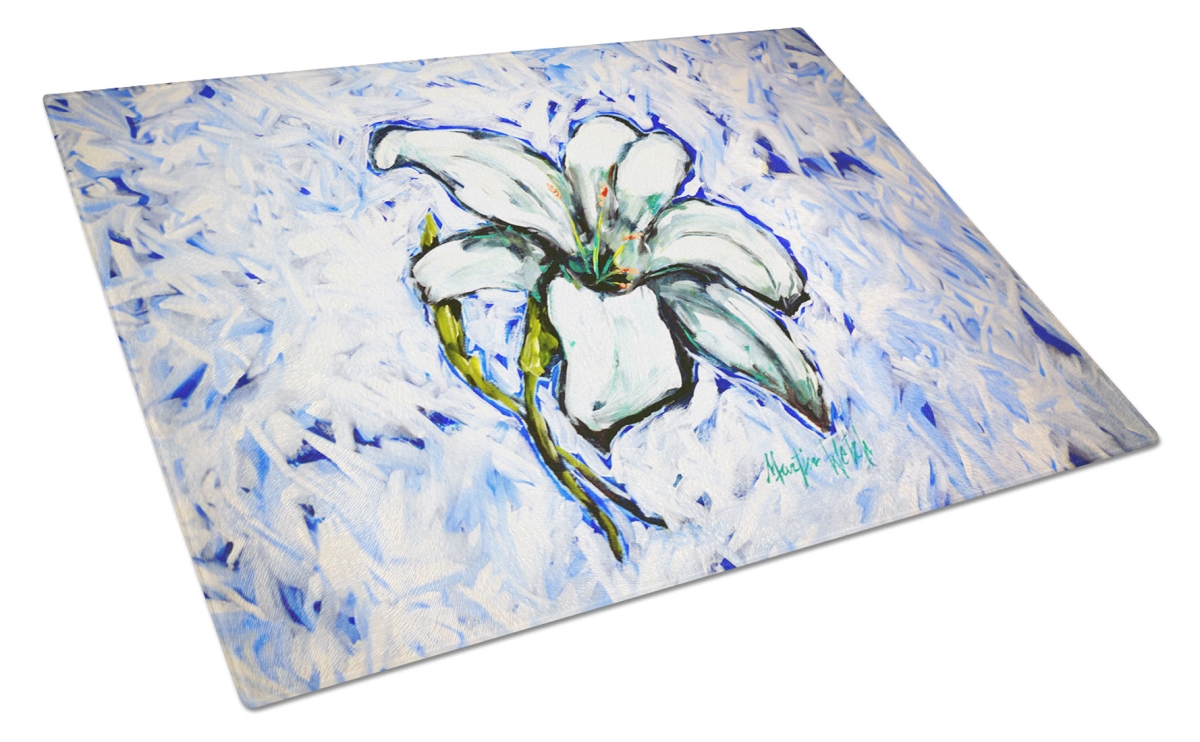 MW2088LCB 15 x 12 in. Lily Glass Cutting Board