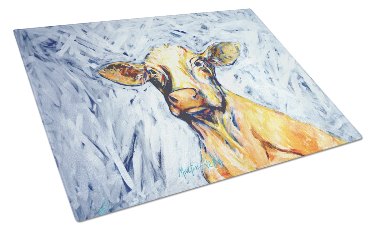 MW2096LCB 15 x 12 in. Moo Cow Glass Cutting Board