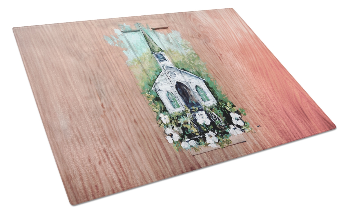MW2103LCB 15 x 12 in. Nostalgic Zion AME Glass Cutting Board