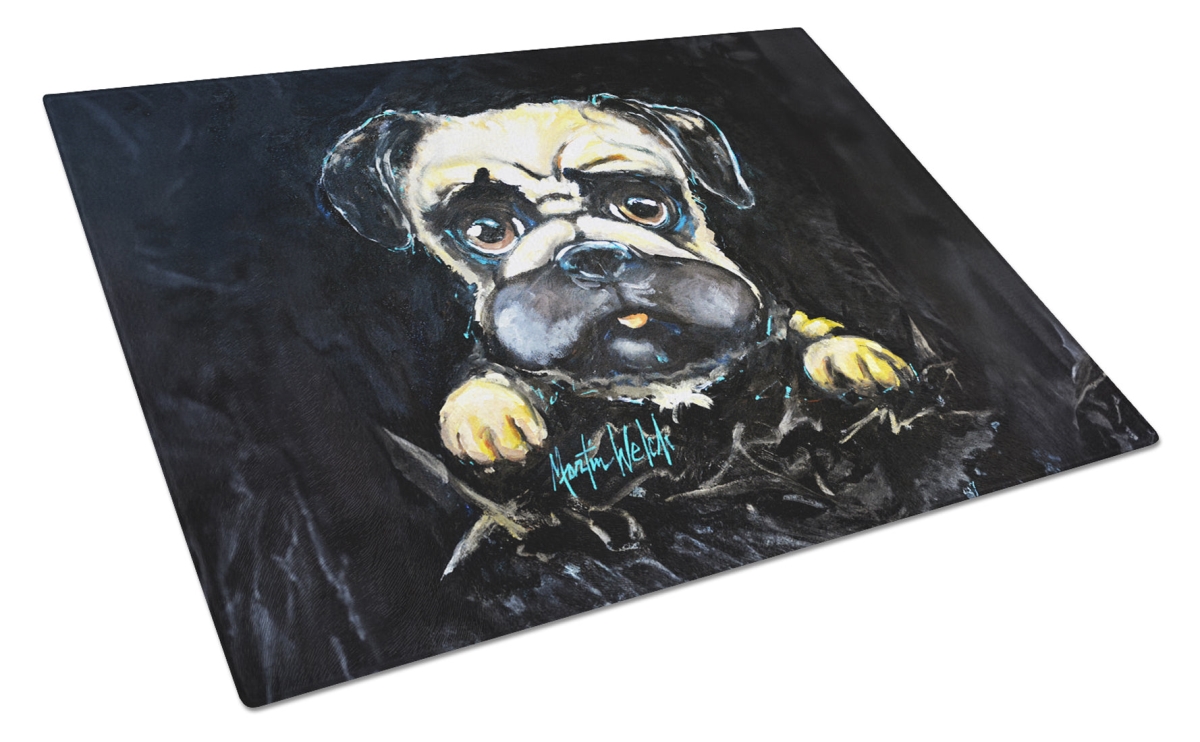 MW2113LCB 15 x 12 in. Pug It Out Glass Cutting Board