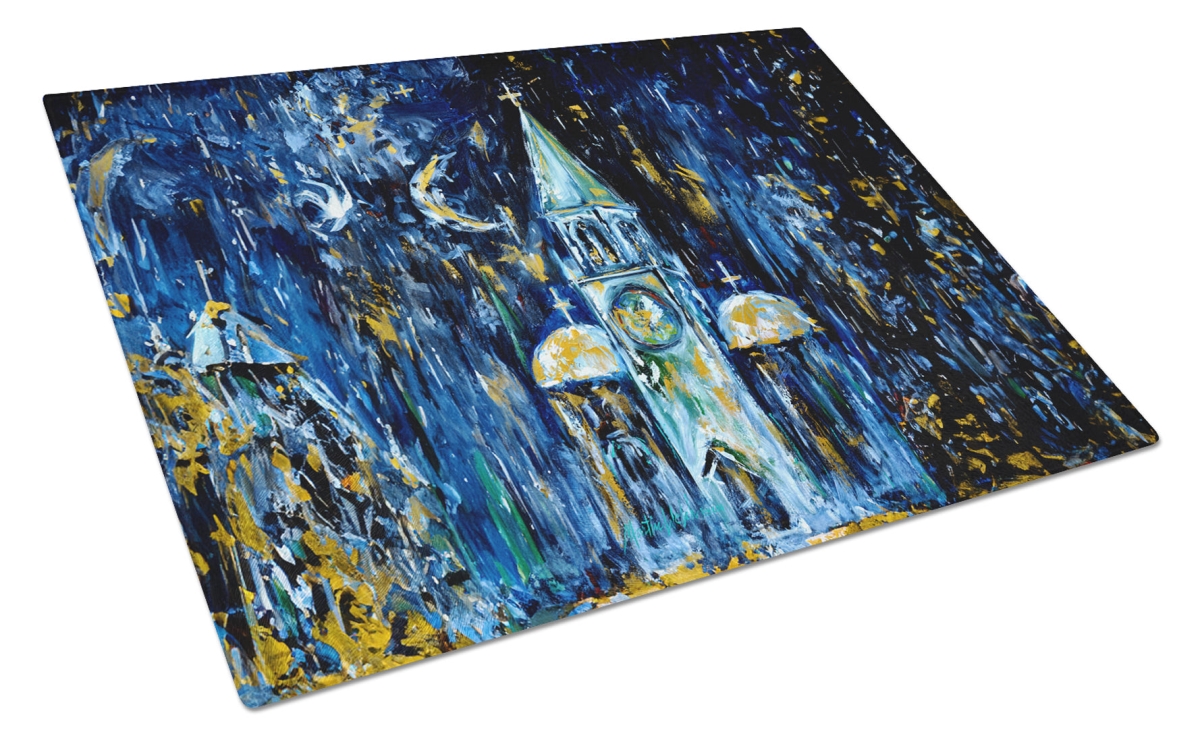 MW2114LCB 15 x 12 in. Raining Stars Glass Cutting Board