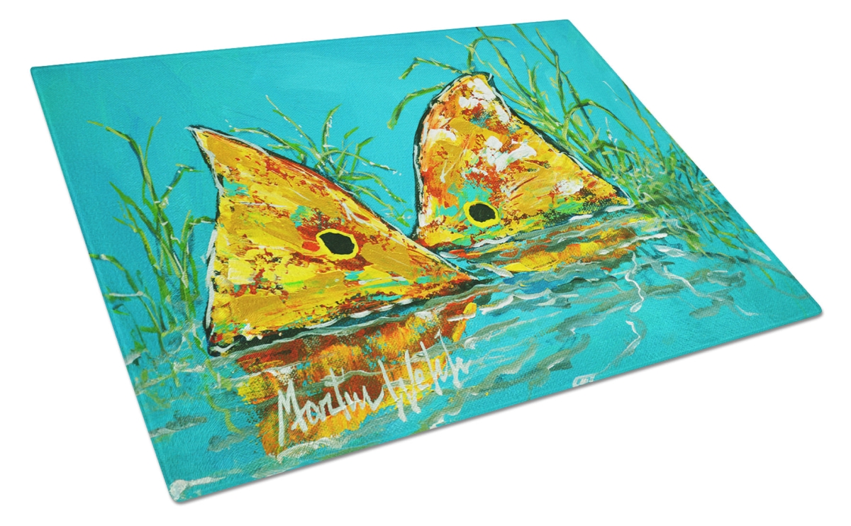 MW2125LCB 15 x 12 in. Side by Side Red Fish Glass Cutting Board