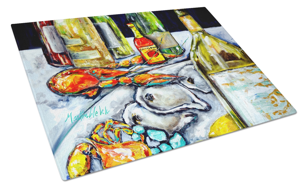 MW2128LCB 15 x 12 in. Sit A Spell Seafood Dinner Glass Cutting Board