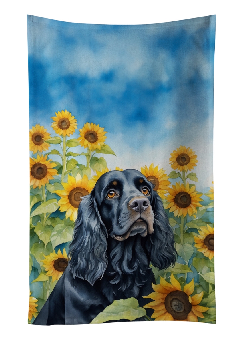 DAC6060KTWL 25 x 15 in. Cocker Spaniel in Sunflowers Kitchen Towel