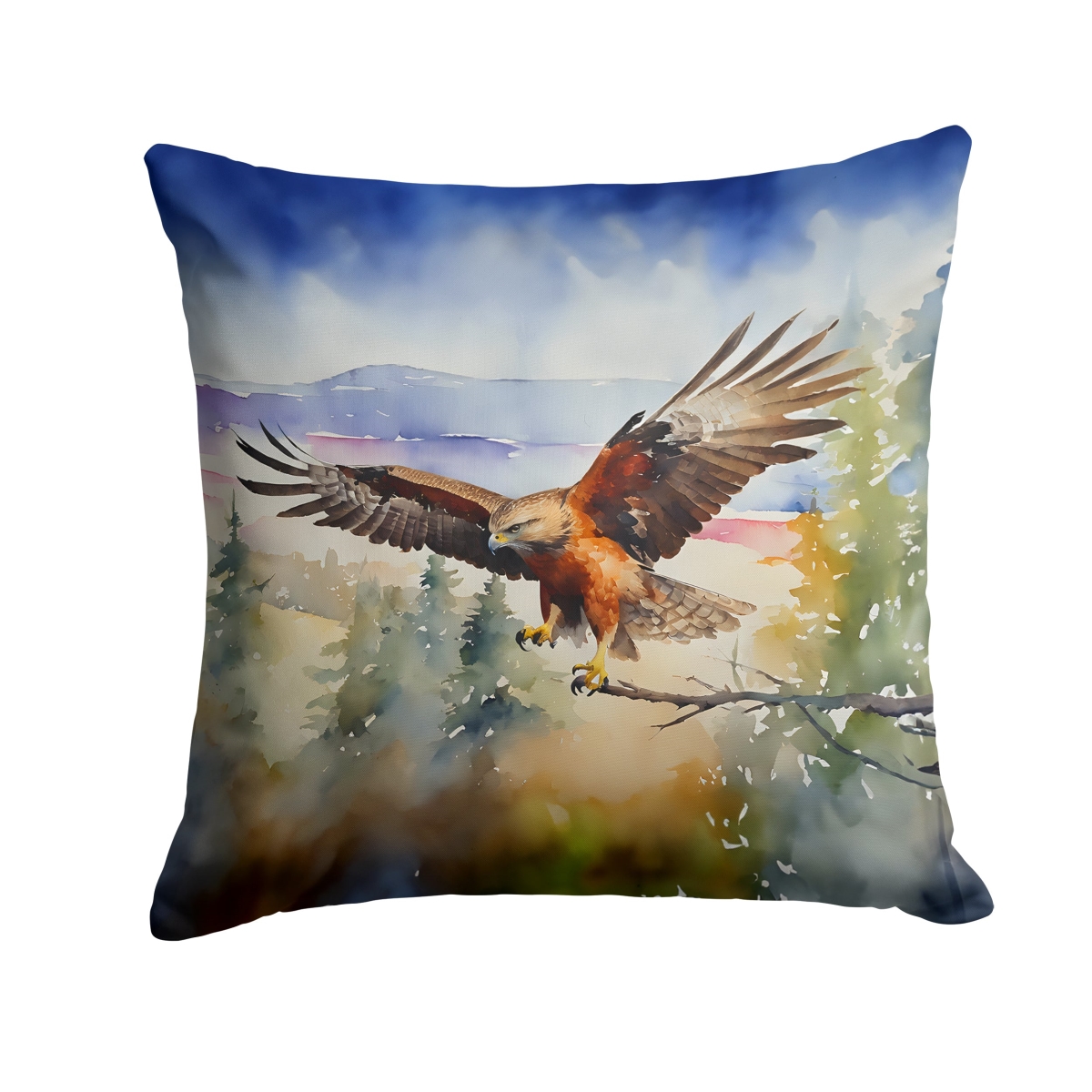 DAC3233PW1414 14 x 14 in. Hawk Throw Pillow