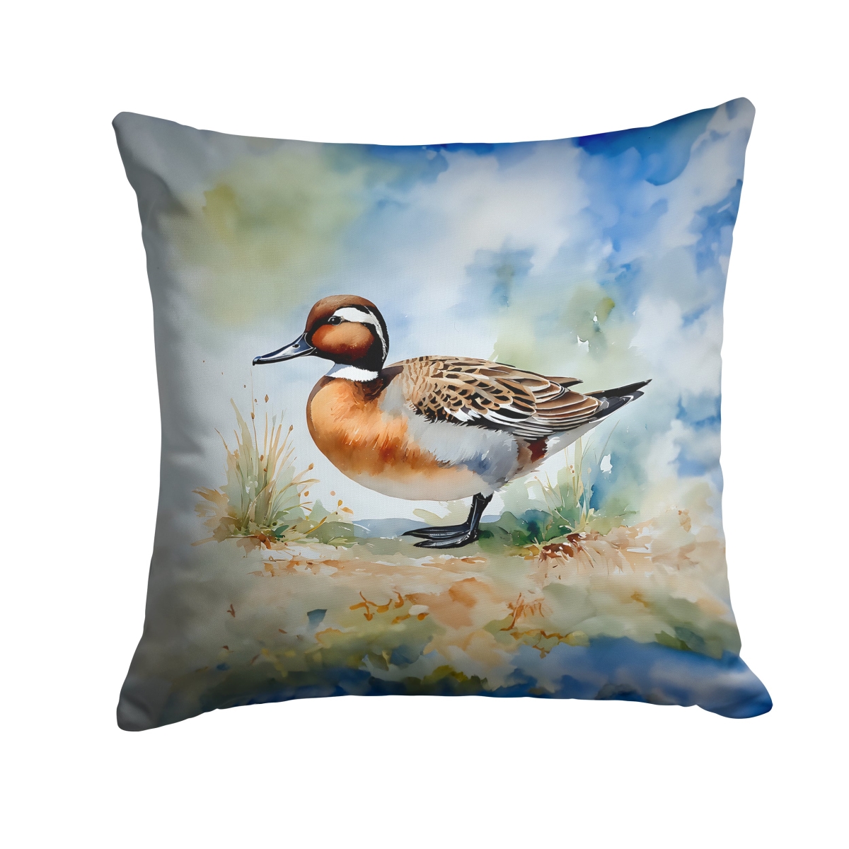 Northern Pintail Throw Pillow - Multi-Color - 14 x 14 in. - Water-Resistant