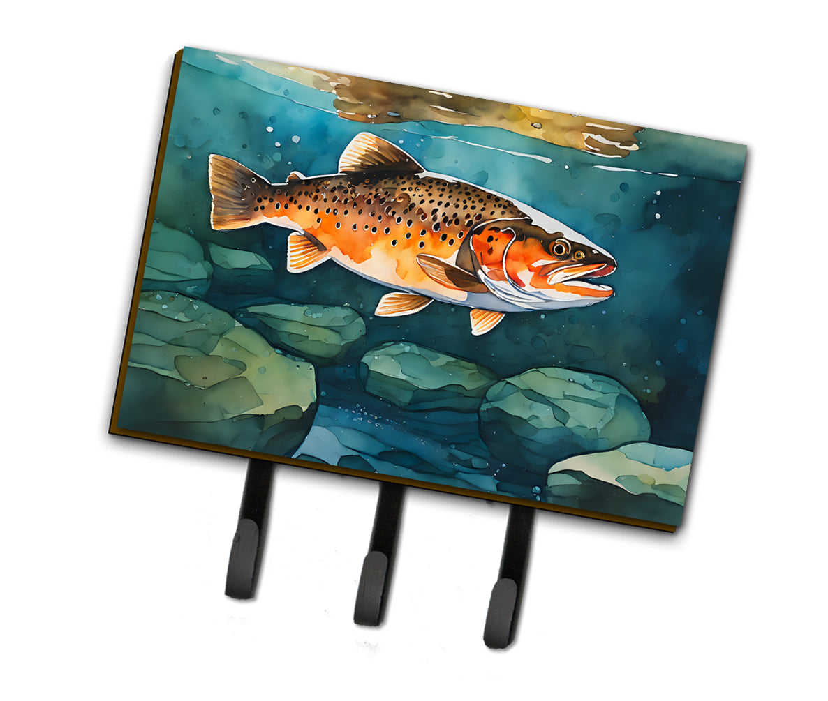 DAC2778TH68 9 x 6 in. Brown Trout Leash or Key Holder