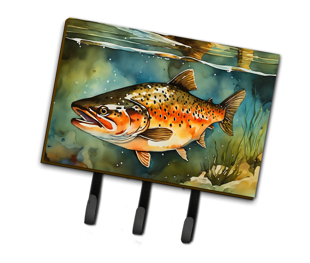 DAC2780TH68 9 x 6 in. Brown Trout Leash or Key Holder