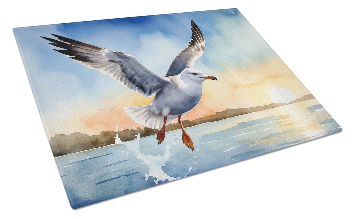 DAC7516LCB 15 x 12 in. Gull Flying Low Glass Cutting Board