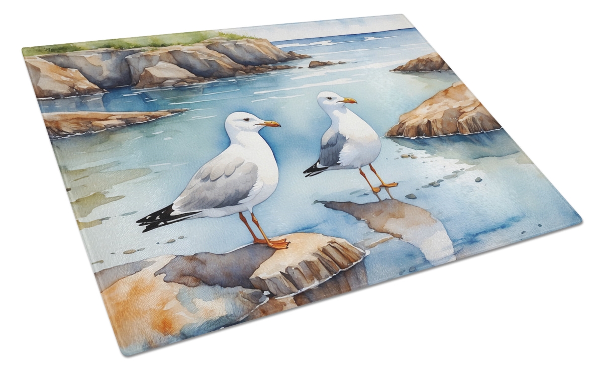 DAC7518LCB 15 x 12 in. Gulls Scavenging Glass Cutting Board