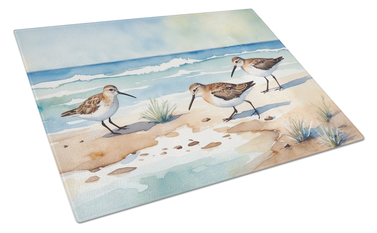 DAC7526LCB 15 x 12 in. Sandpipers Hunting Glass Cutting Board