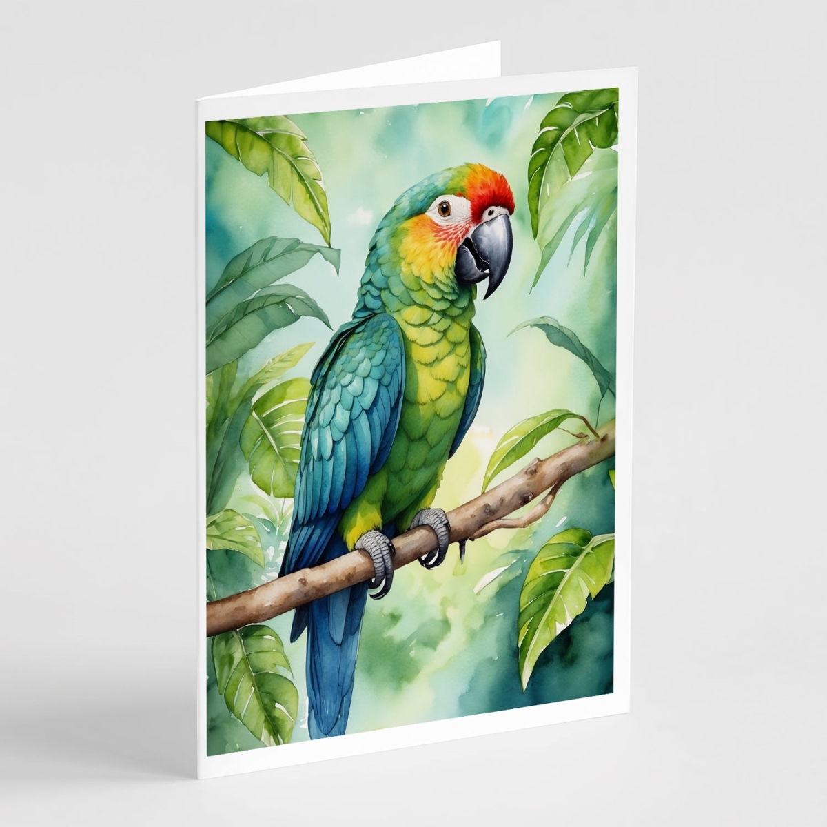 DAC7415GCA7P 5 x 7 in. Amazon Parrot Greeting Cards - Pack of 8