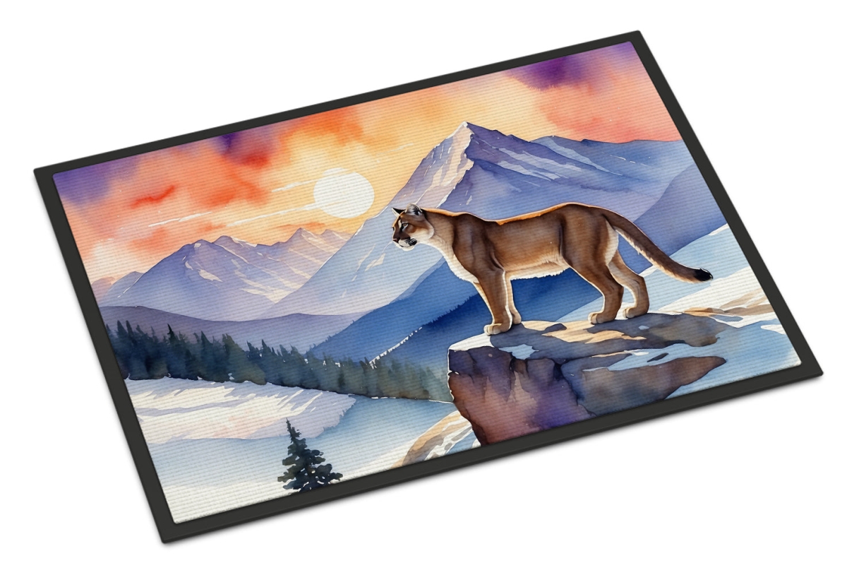 DAC7698JMAT 24 x 36 in. Mountain Majesty Lion Doormat