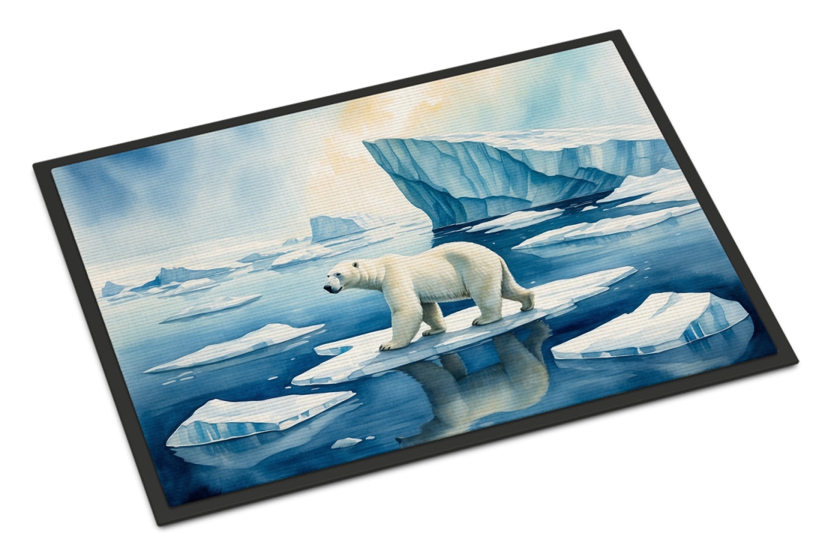 DAC7703JMAT 24 x 36 in. Polar Bear on the Ice Doormat