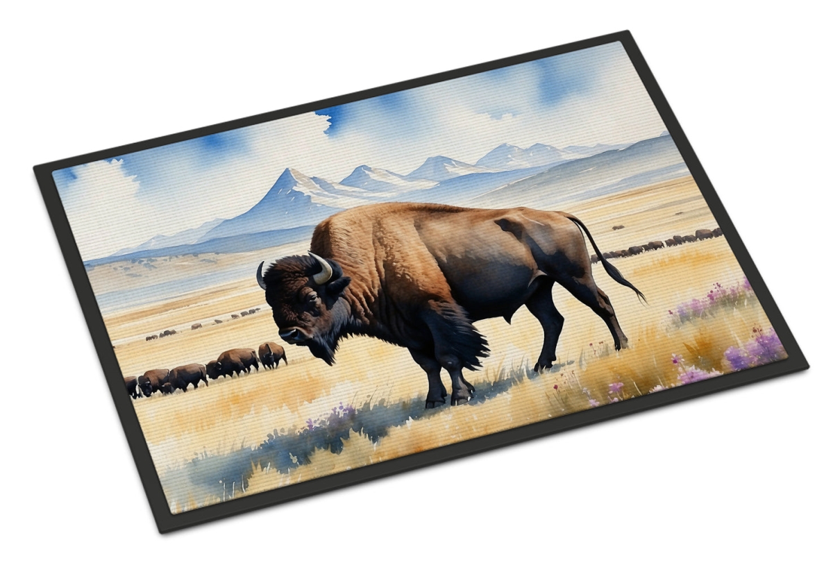 DAC7704JMAT 24 x 36 in. Prairie Bison Doormat