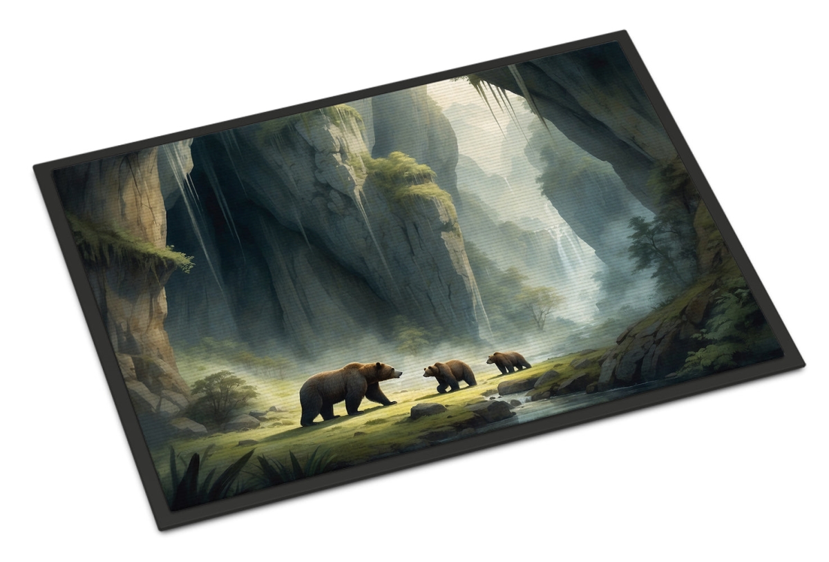 DAC7650MAT 18 x 27 in. Cave Bears Doormat
