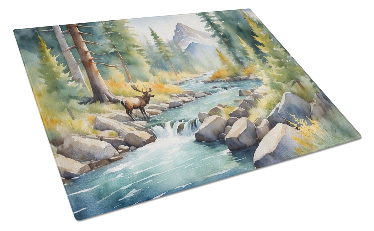 DAC7700LCB 15 x 12 in. Mountain Stream Glass Cutting Board