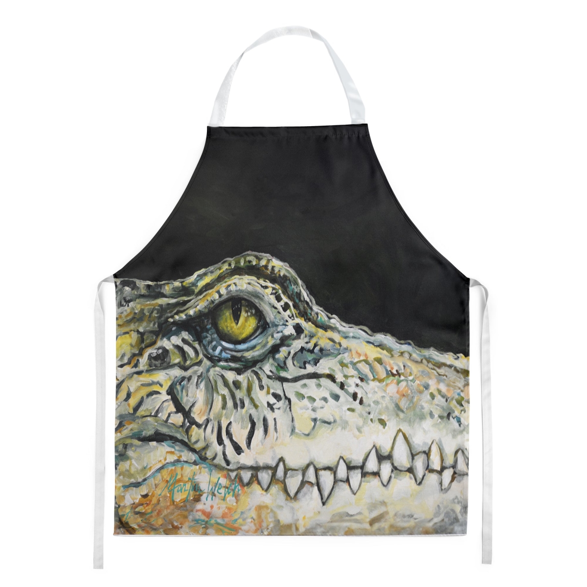 Picture of Carolines Treasures MW2022APRON 30 x 27 in. Bite Me Alligator Apron