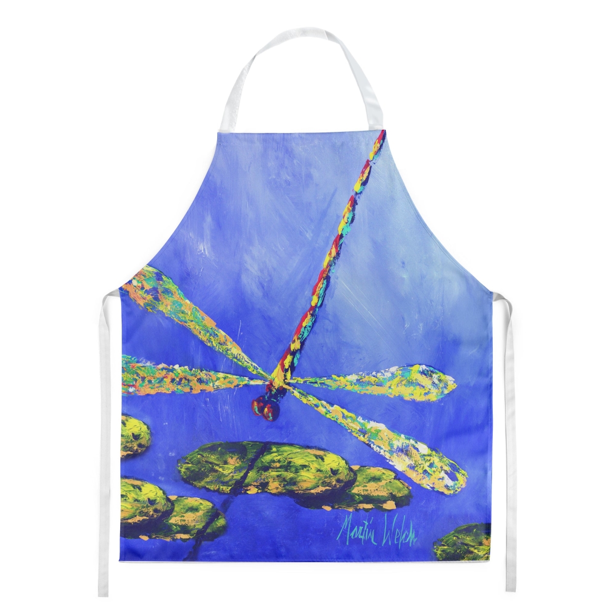 Picture of Carolines Treasures MW2023APRON 30 x 27 in. Blue Dragonfly Apron