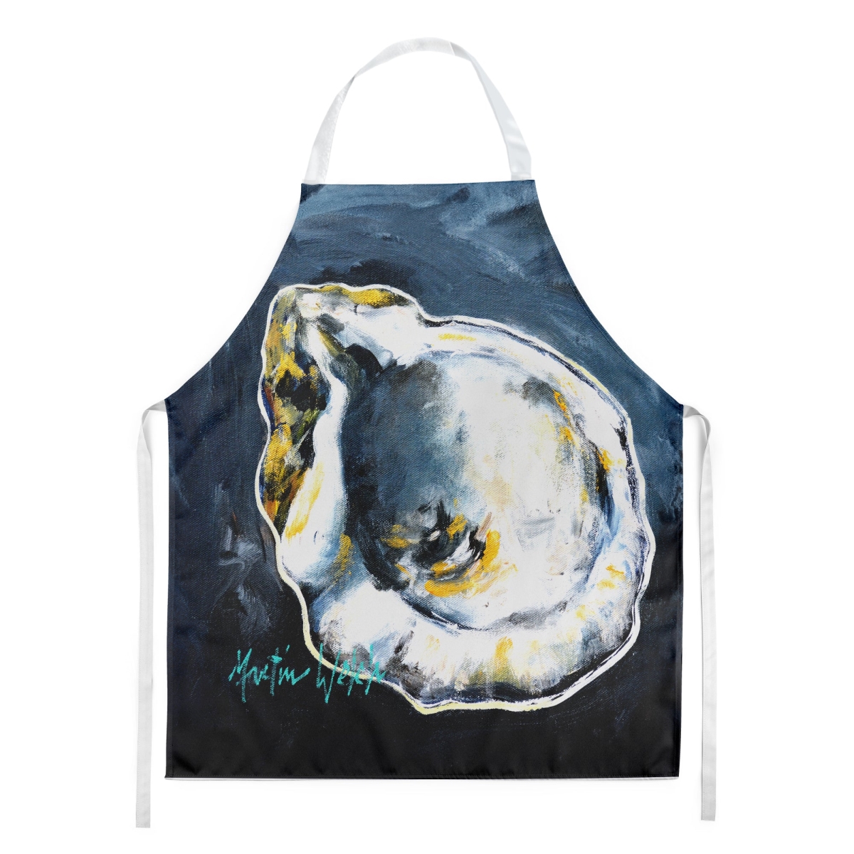 Picture of Carolines Treasures MW2025APRON 30 x 27 in. Blue Star Oyster Apron