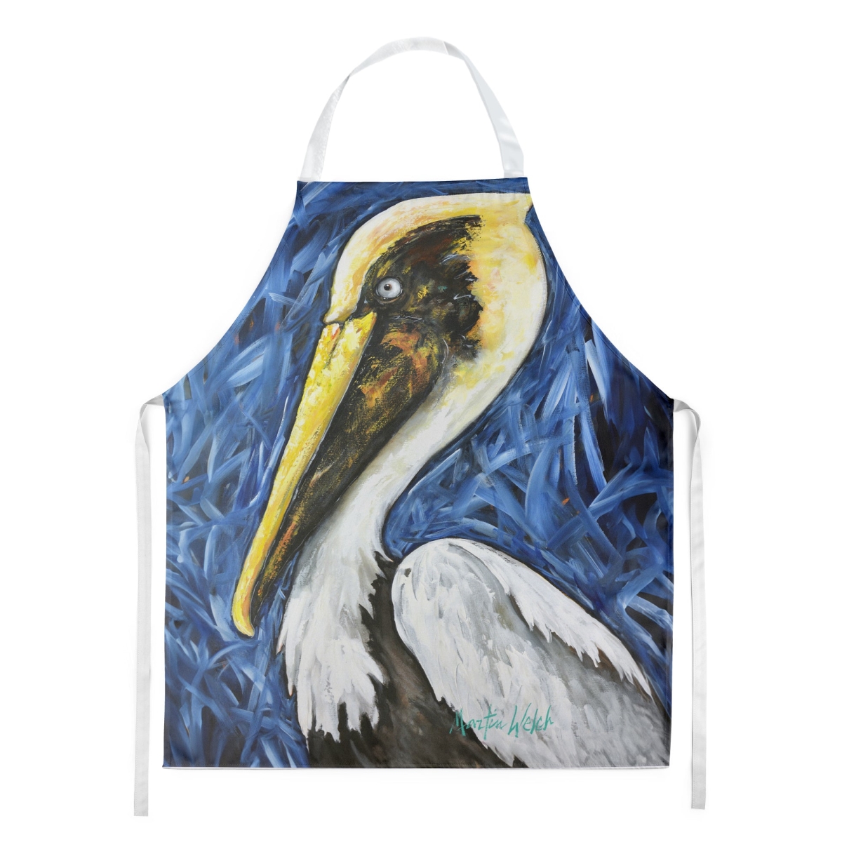Picture of Carolines Treasures MW2057APRON 30 x 27 in. Fierce Pelican Apron