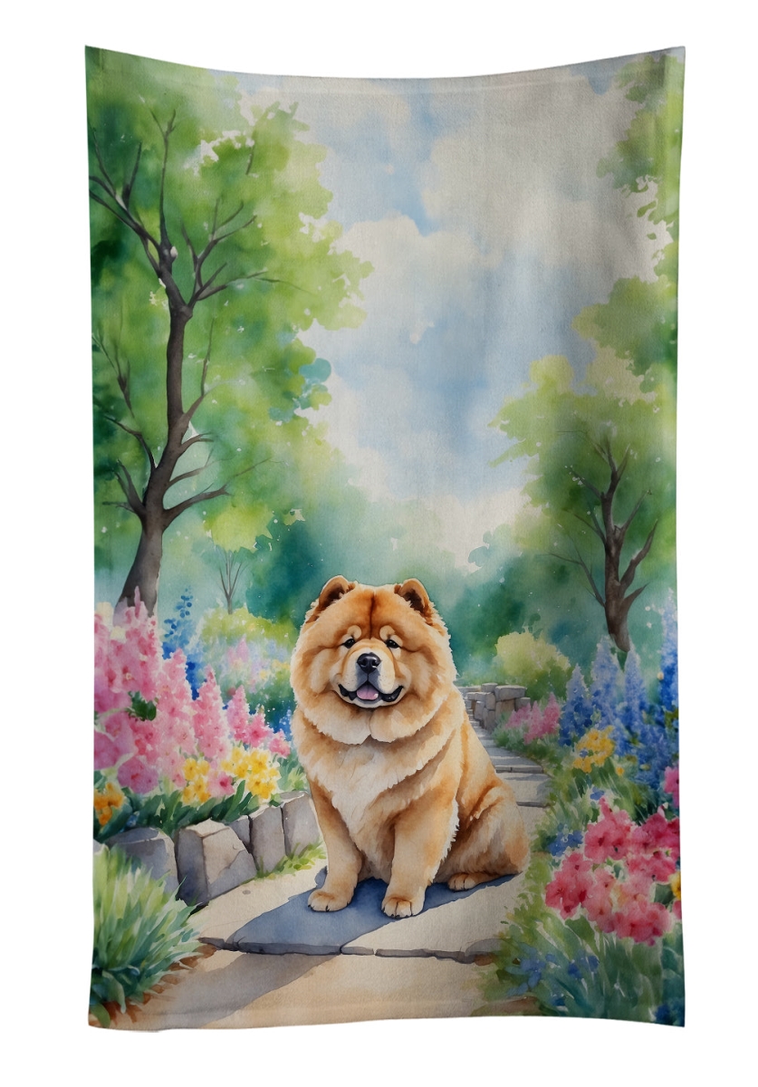 DAC6599KTWL 25 x 15 in. Chow Chow Spring Path Kitchen Towel