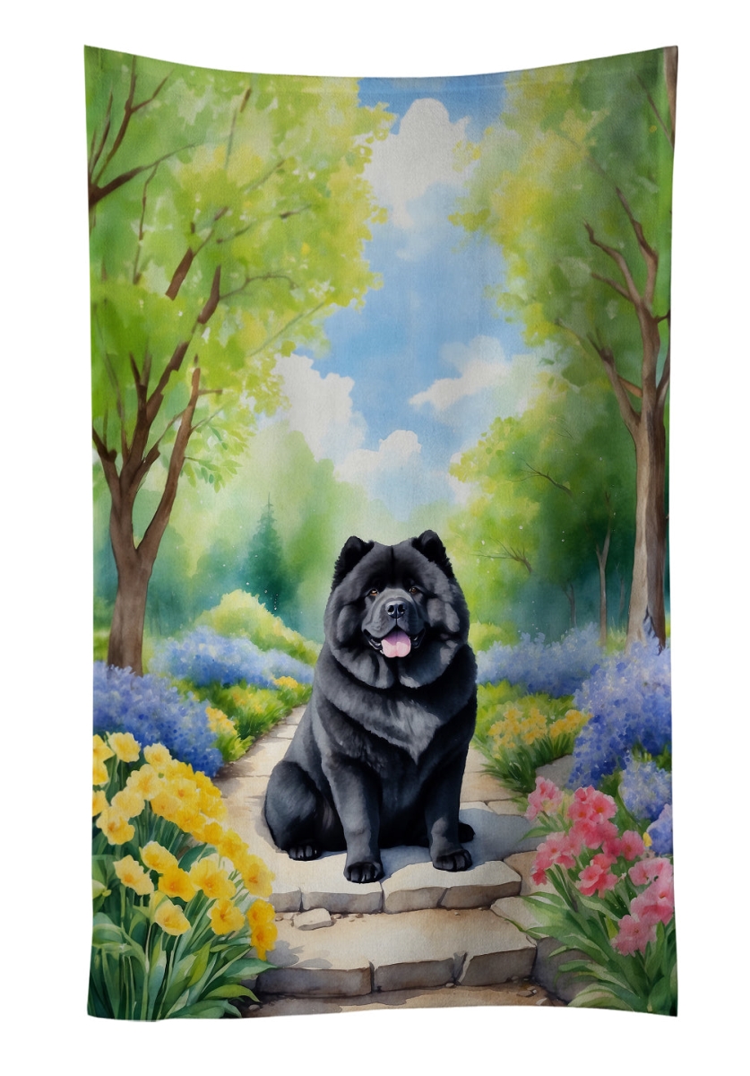DAC6600KTWL 25 x 15 in. Chow Chow Spring Path Kitchen Towel