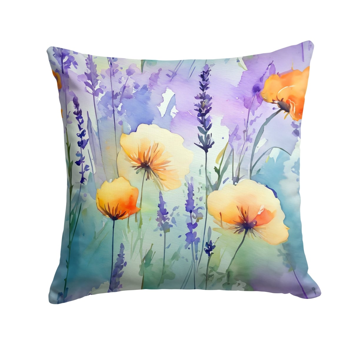 DAC1581PW1818 18 x 18 in. Lavender in Watercolor Throw Pillow