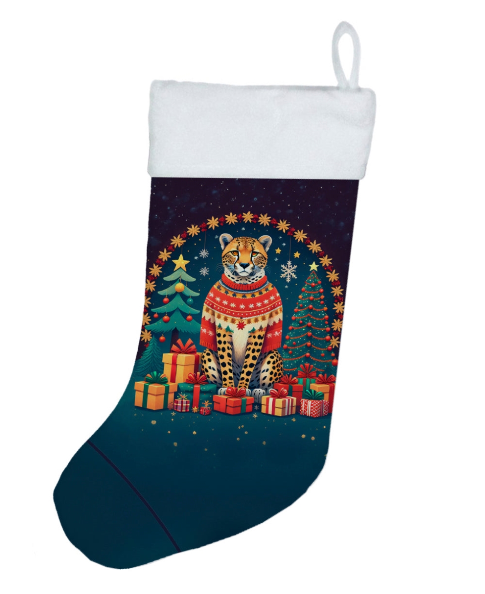 DAC1174CS 18 x 13.5 in. Cheetah Christmas Stocking