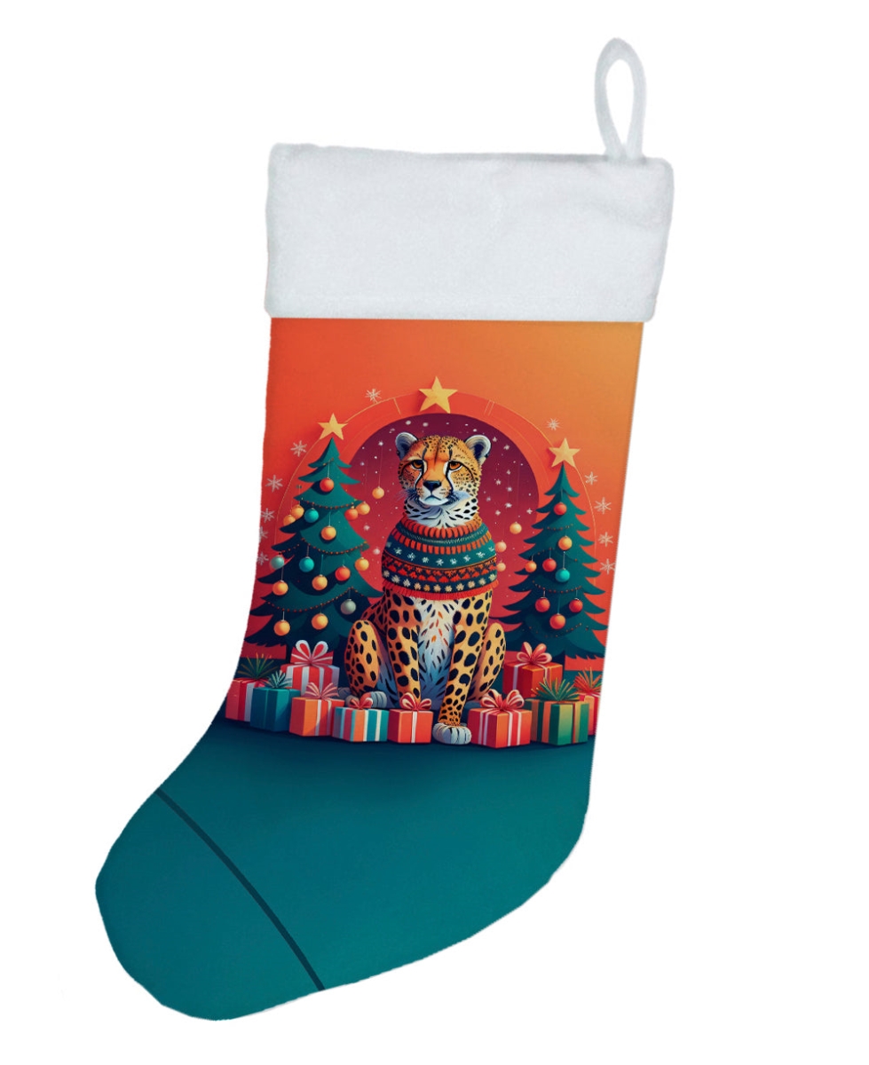 DAC1176CS 18 x 13.5 in. Cheetah Christmas Stocking