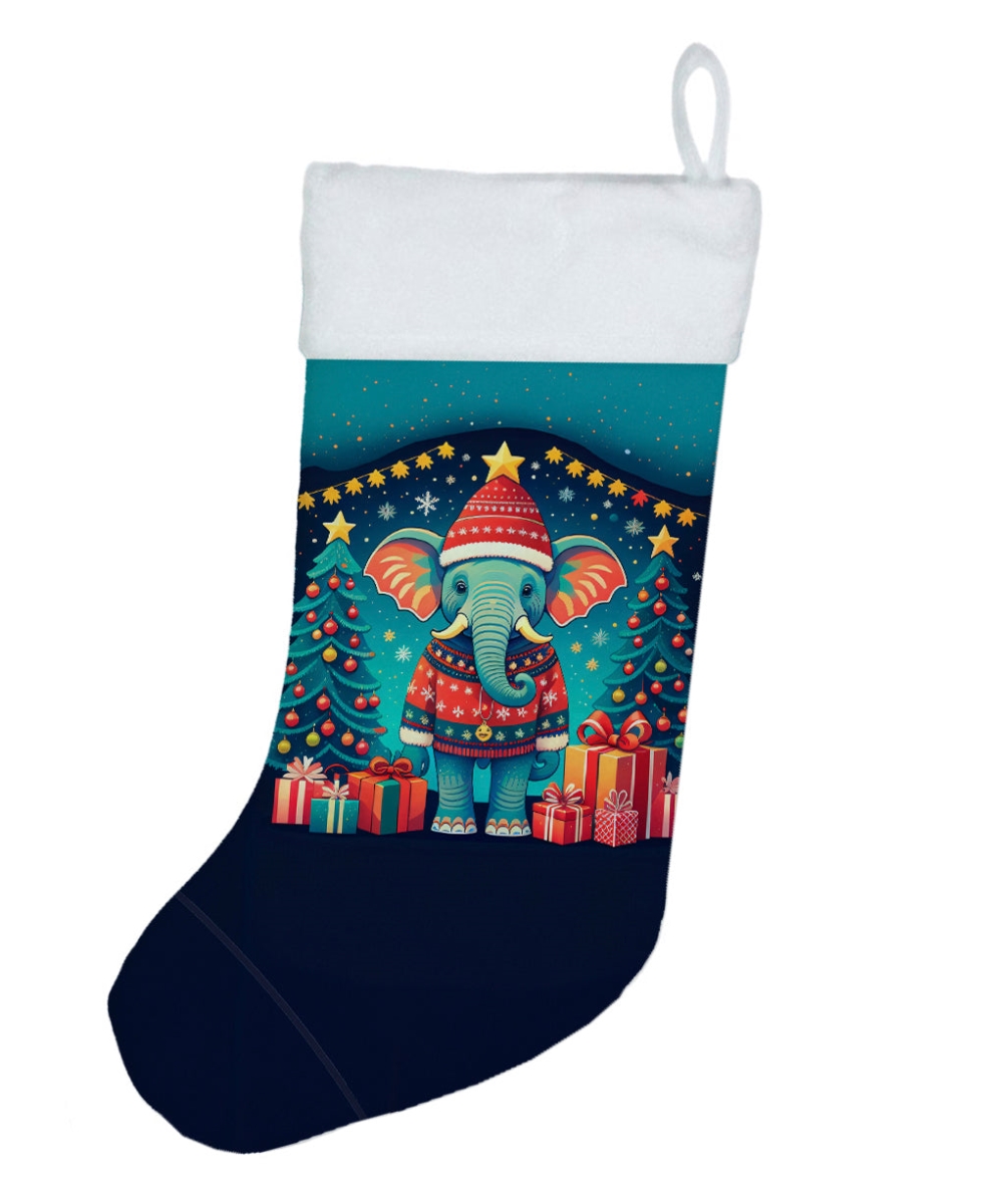 DAC1177CS 18 x 13.5 in. Elephant Christmas Stocking