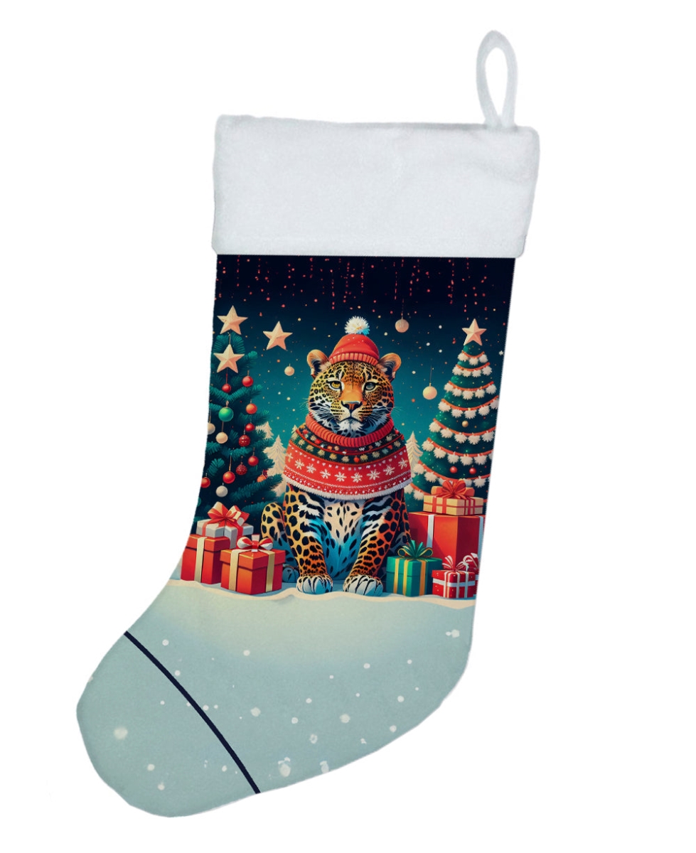 DAC1188CS 18 x 13.5 in. Leopard Christmas Stocking