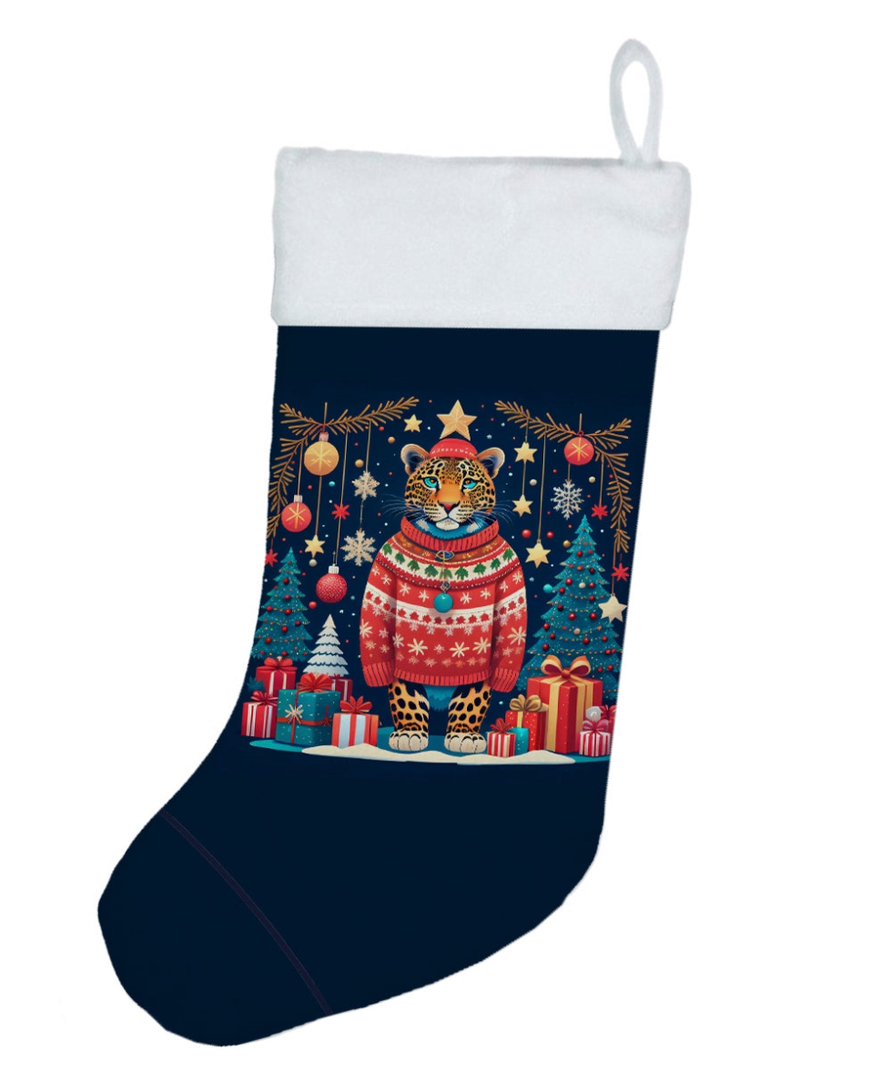 DAC1189CS 18 x 13.5 in. Leopard Christmas Stocking