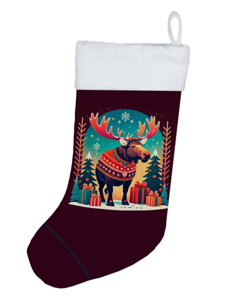 DAC1197CS 18 x 13.5 in. Moose Christmas Stocking