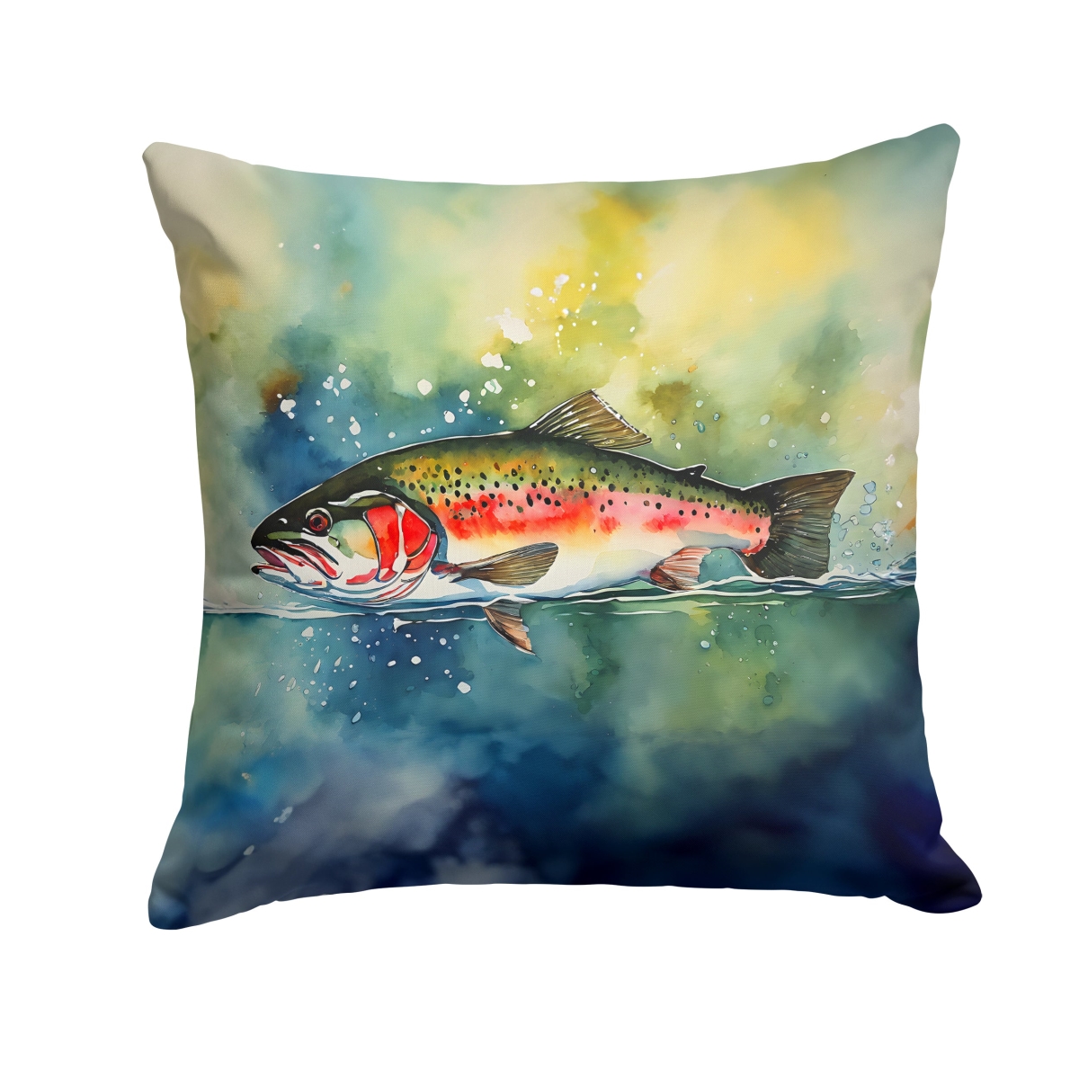DAC2841PW1818 18 x 18 in. Trout Throw Pillow