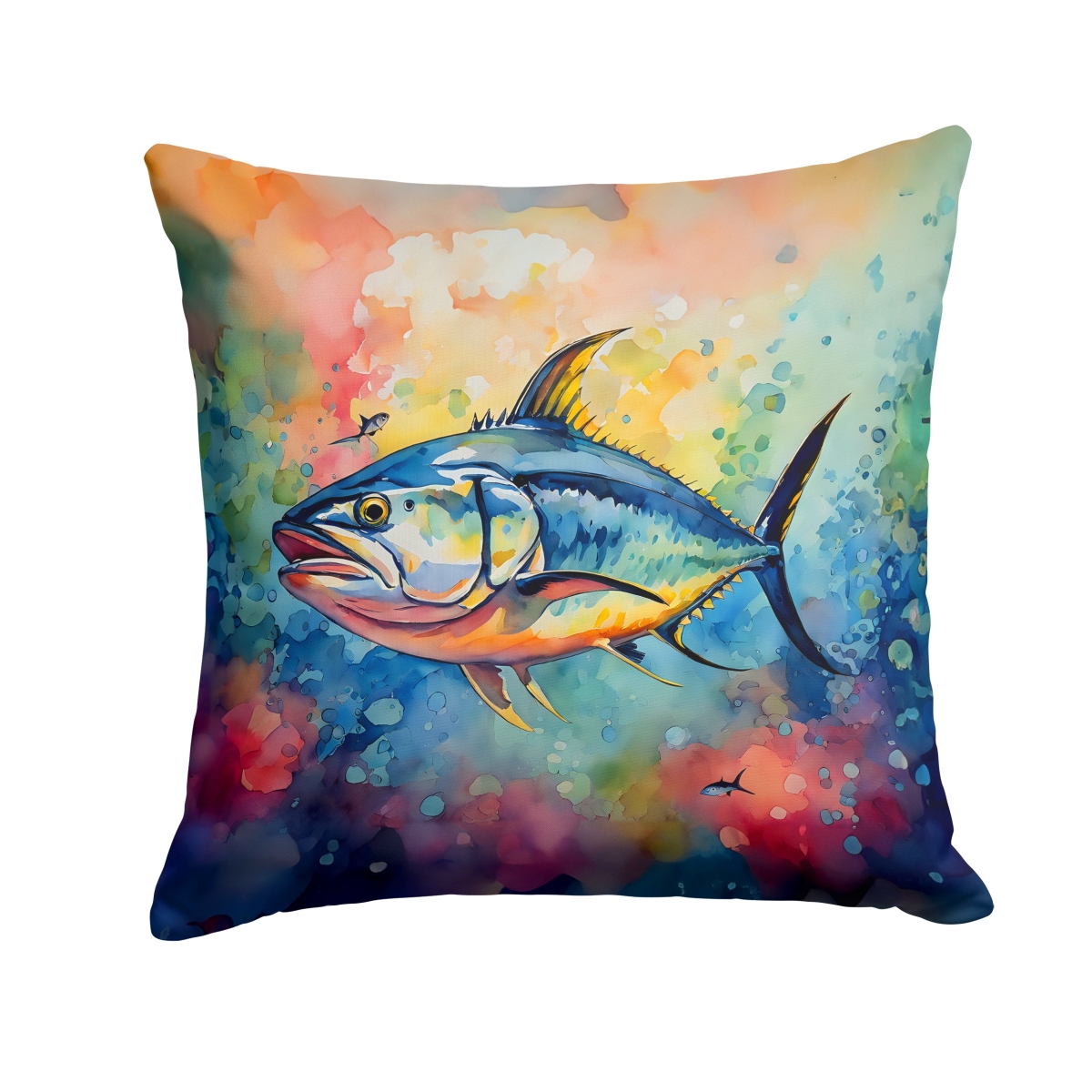 DAC2843PW1818 18 x 18 in. Yellowfin Tuna Throw Pillow