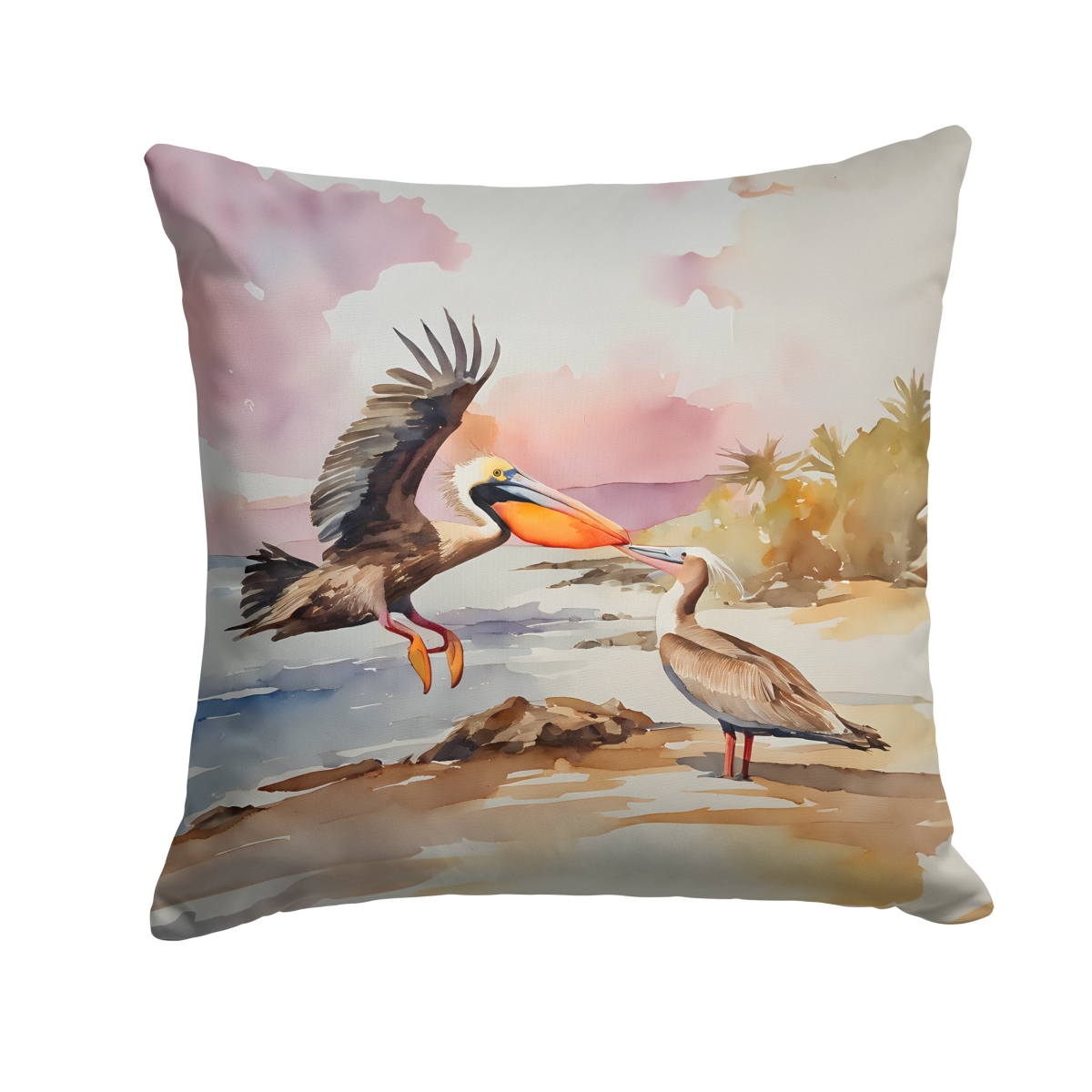 DAC2854PW1818 18 x 18 in. Pelican Throw Pillow