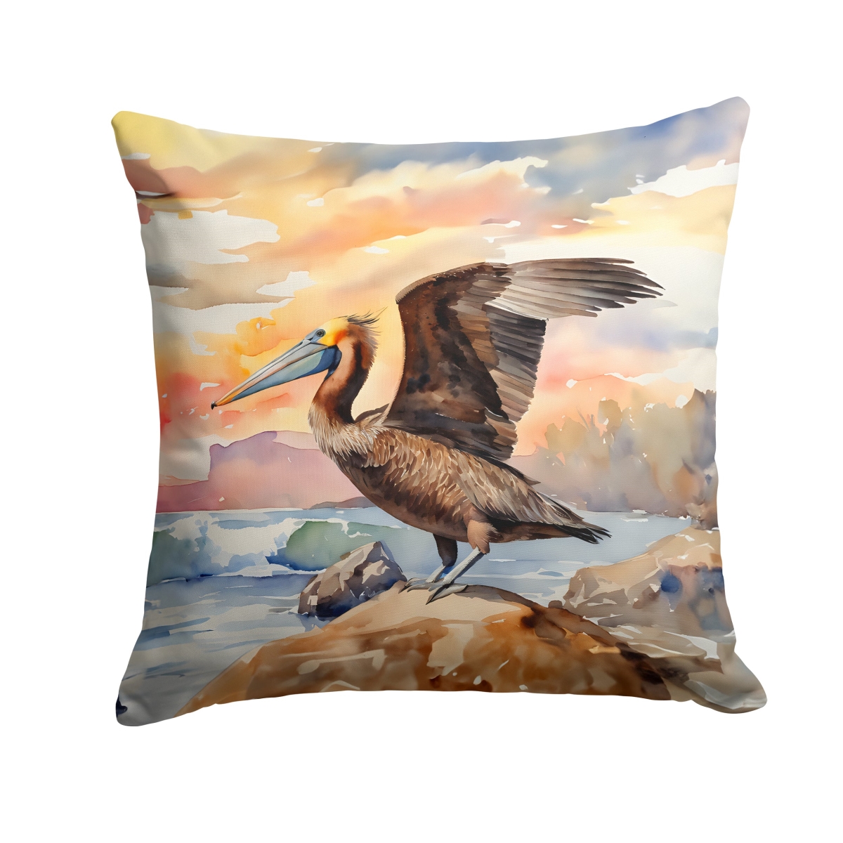 DAC2857PW1818 18 x 18 in. Pelican Throw Pillow