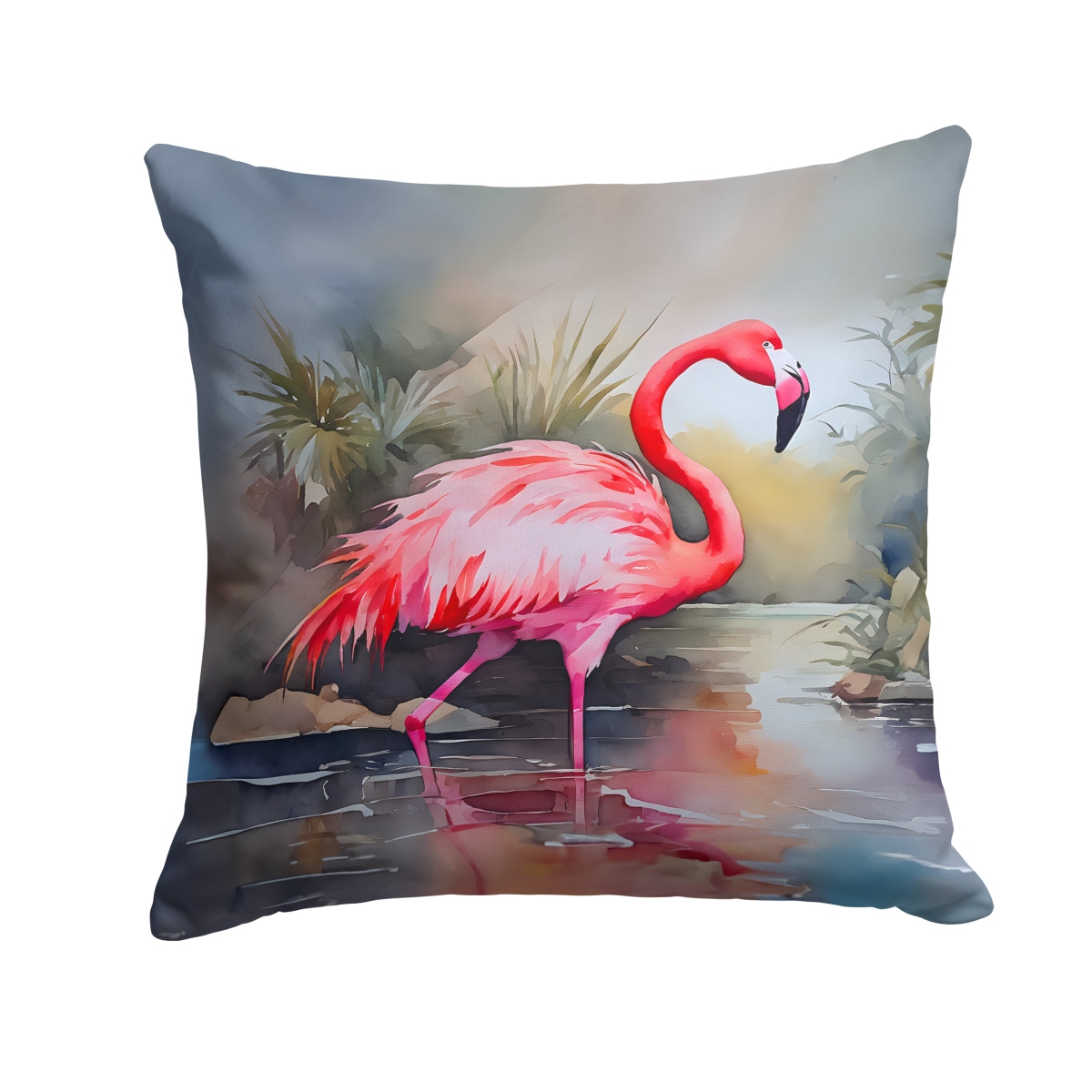 DAC2860PW1818 18 x 18 in. Flamingo Throw Pillow