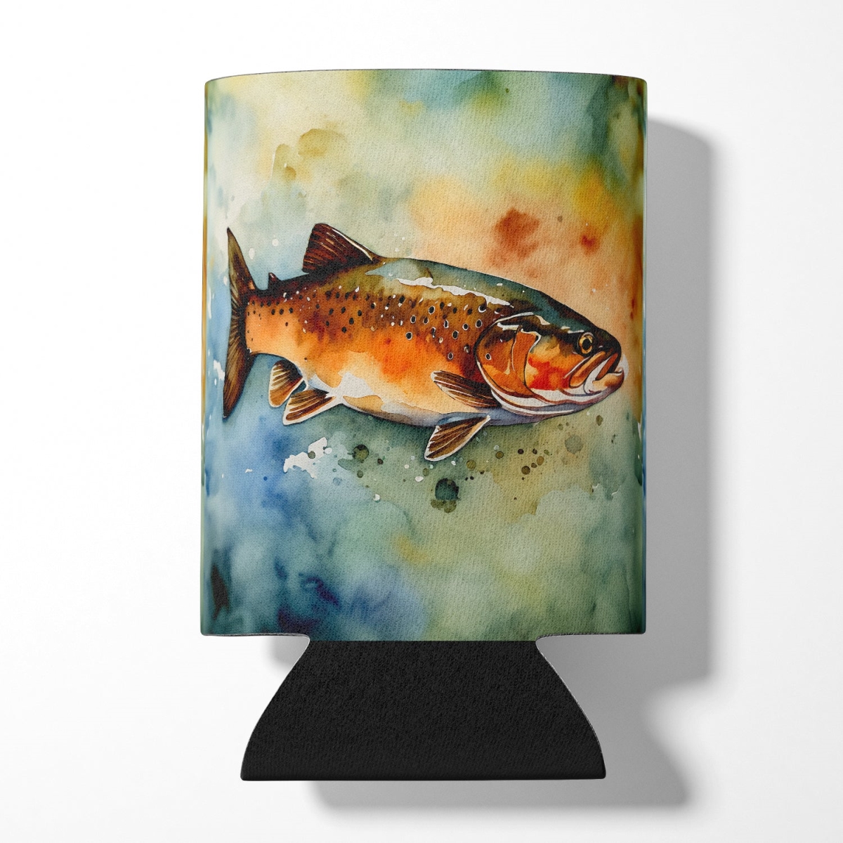 Brown Trout Can Cooler - 5 x 3 in. - Vibrant Artwork