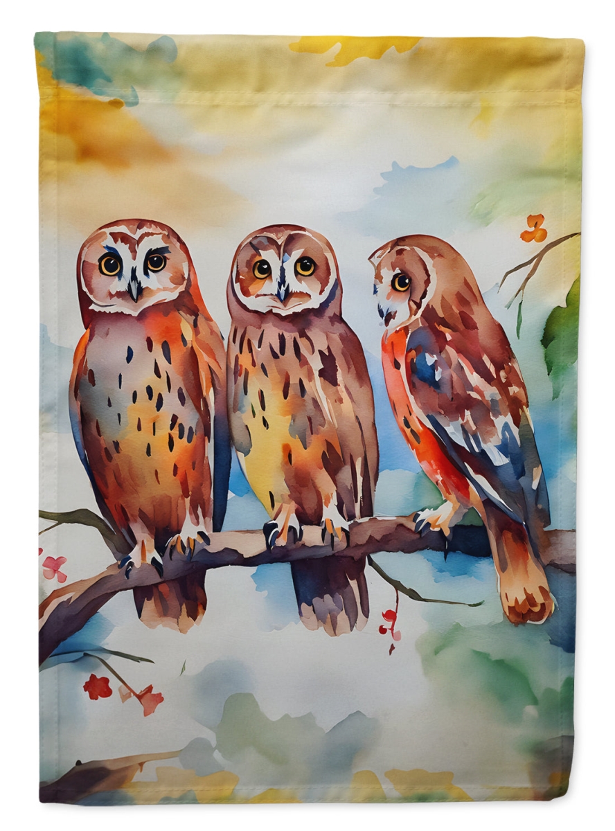 DAC3247GF 15.5 x 11.25 in. Owls Garden Flag