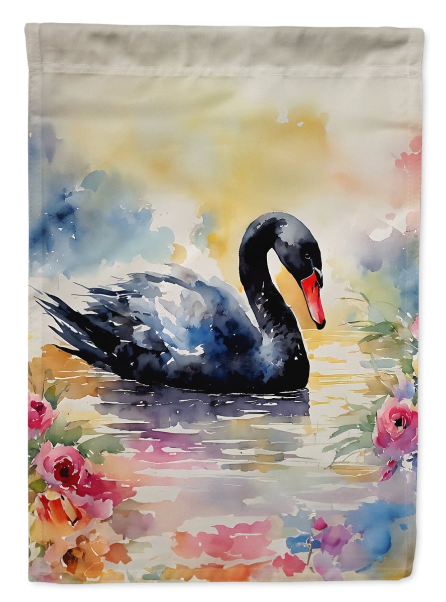 DAC3272GF 15.5 x 11.25 in. Black Swan Garden Flag