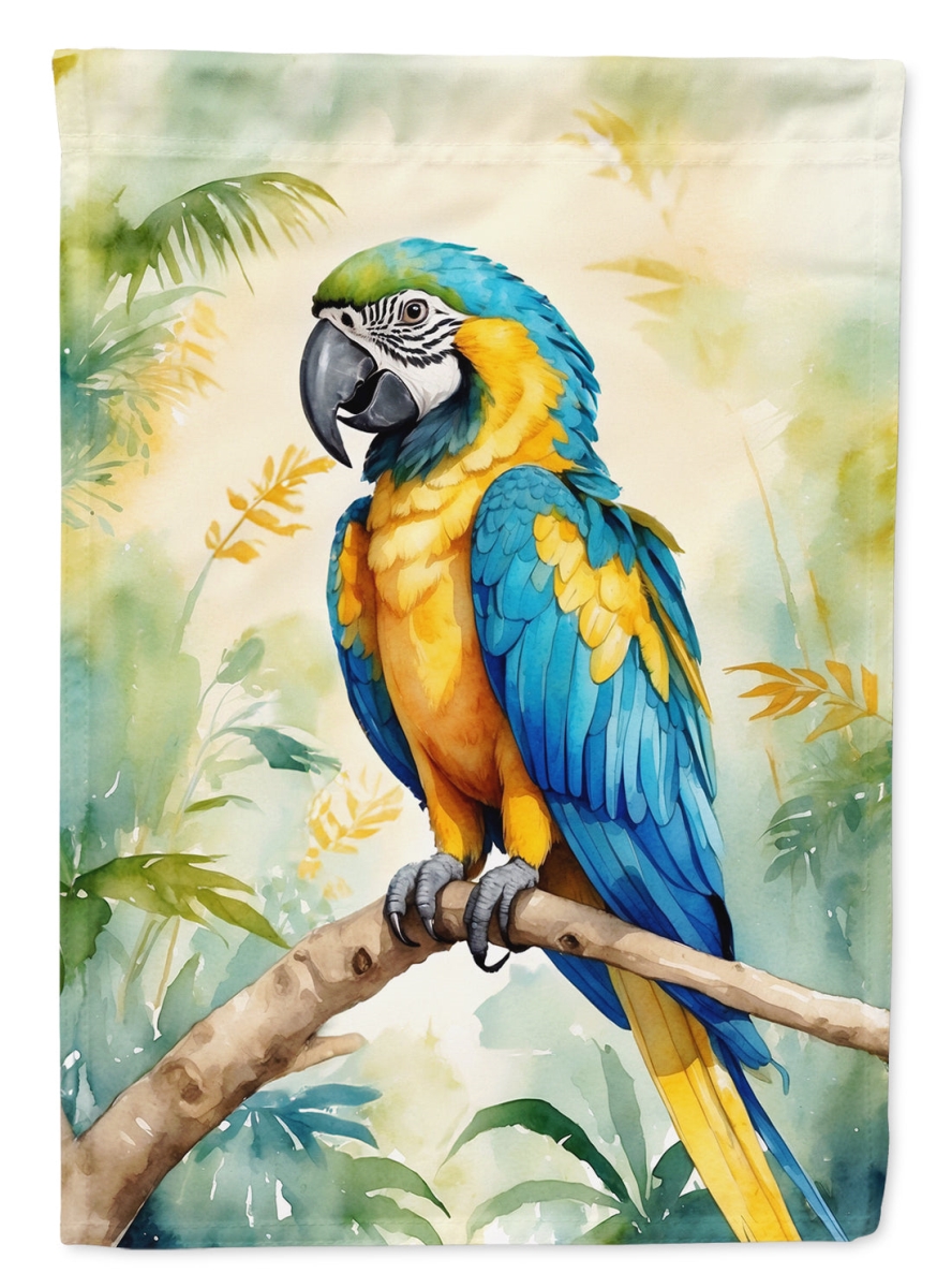 DAC7420CHF 40 x 28 in. Blue & Gold Macaw House Flag